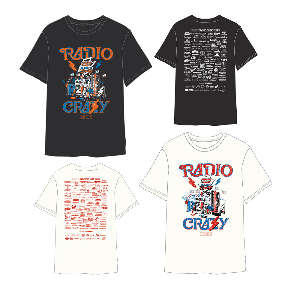 RADIO CRAZY 2025 オフィシャルTシャツ