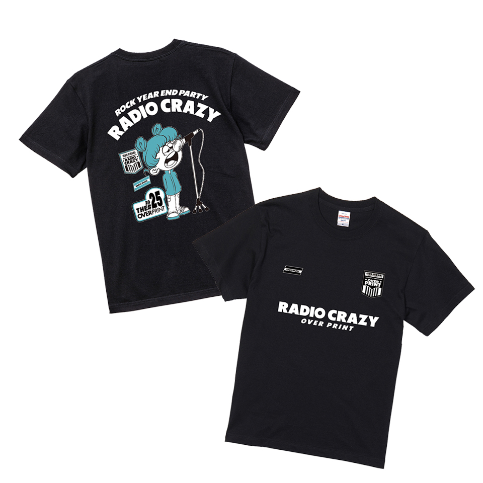 RADIO CRAZY2025 x over print Tee