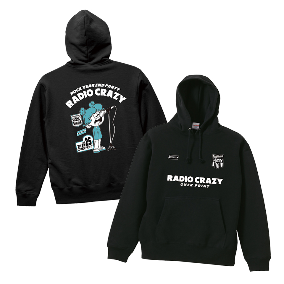 RADIO CRAZY2025 x over print Hoodie