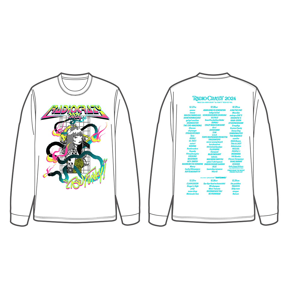 RADIO CRAZY 2024 透明回線ロングTシャツ