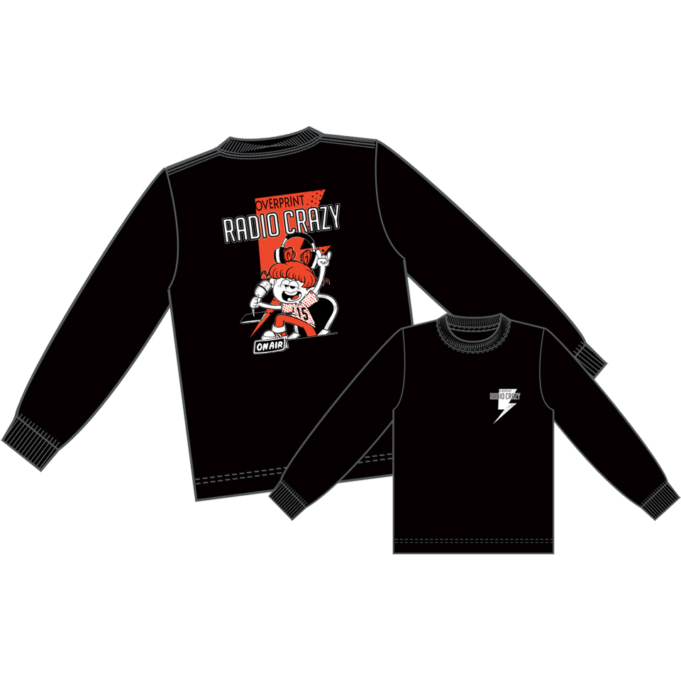 RADIO CRAZY × OVER PRINT LS Tee＜ロングスリーブTシャツ＞